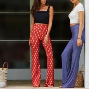 High wasted print pants